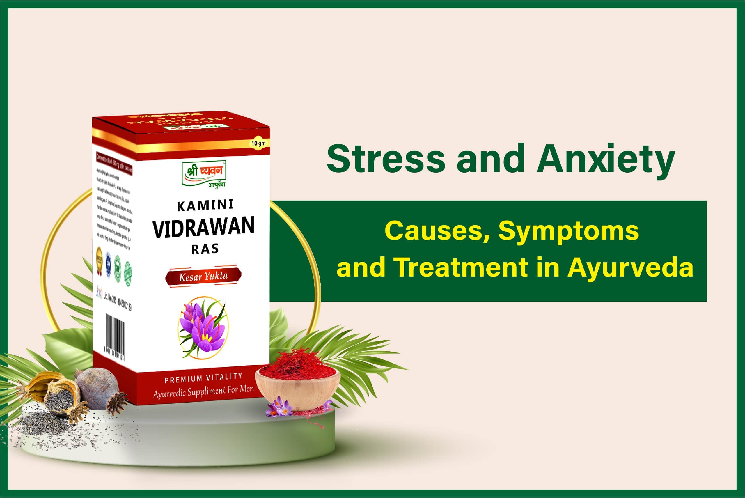 Ayurvedic Medicine for Anxiety and Stress Kamini Vidrawan Ras Tablet