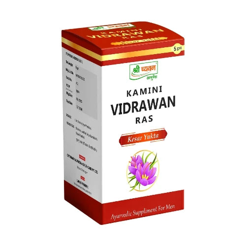 Shrichyawan Kamini Vidrawan Ras Tablet Jar of 5 GM