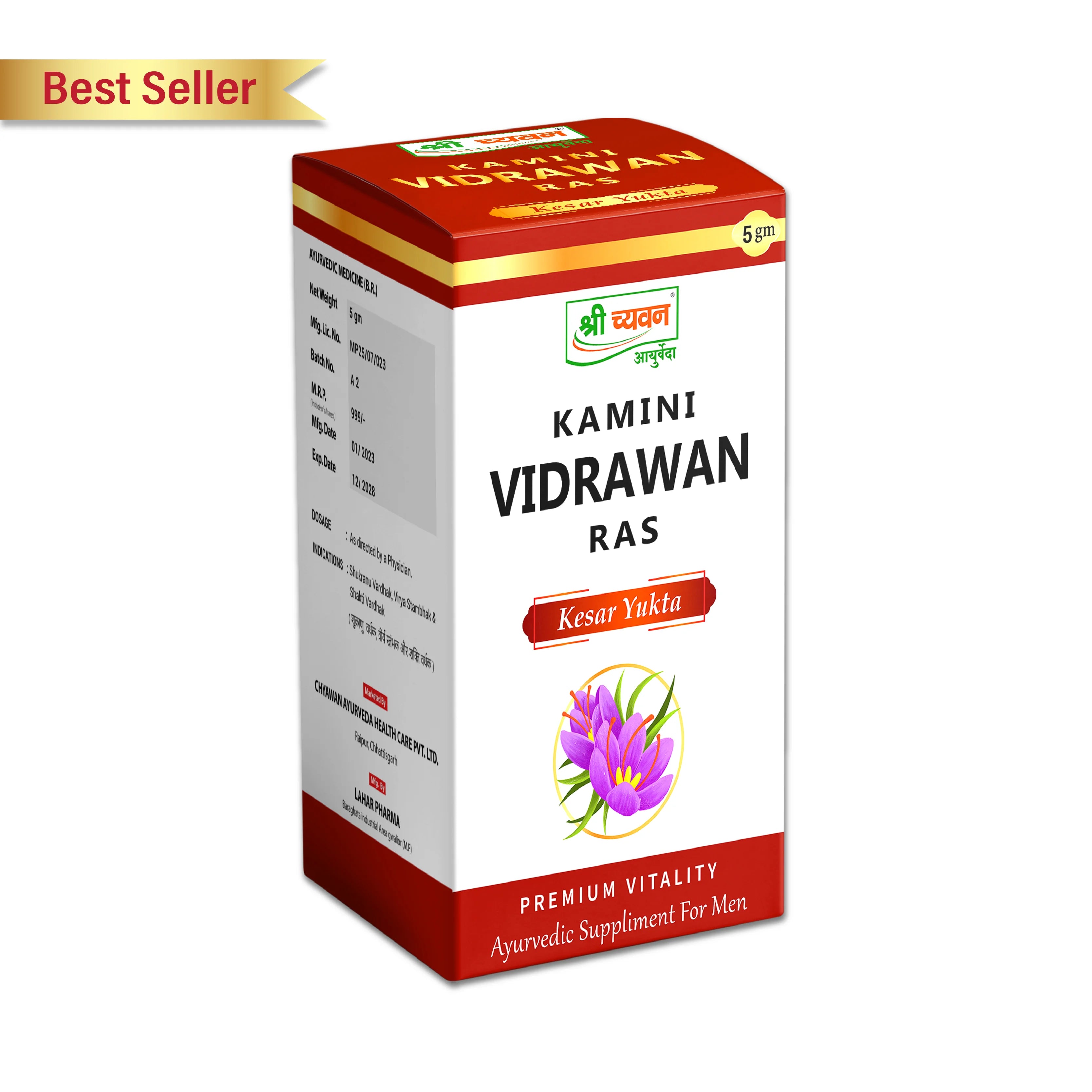 Kamini Vidrawan Ras Ayurvedic Medicine for Men s Sexual Wellbeing